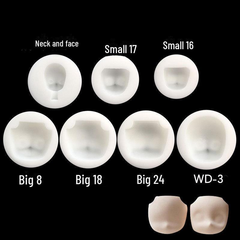 Универсальная силиконовая форма для лица для глины и керамики