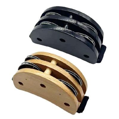 Ножной шейкер Перкуссия Музыкальный инструмент Ножной тамбурин со стальными бубенцами