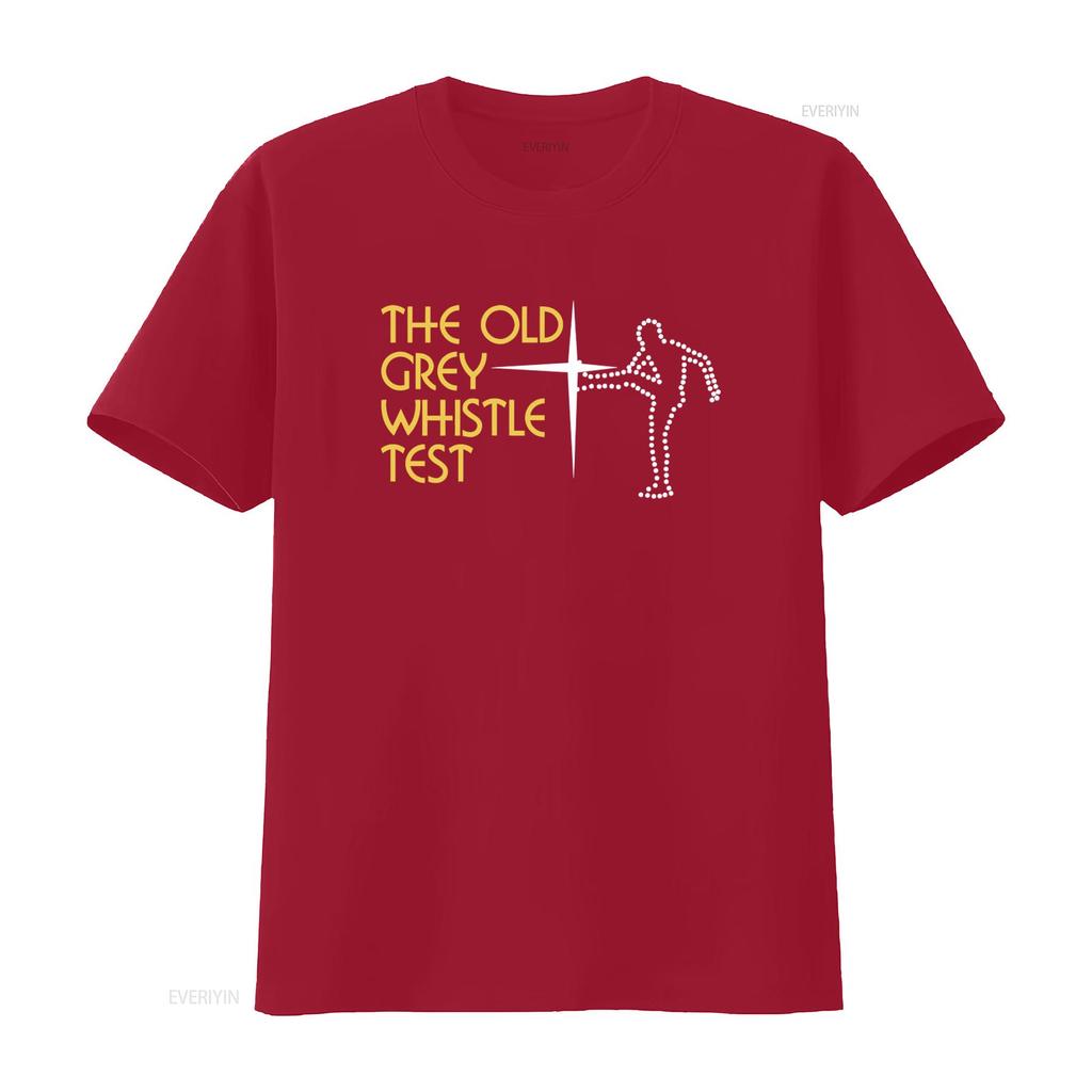 Unisexs Retro Music Tv Programme Show Vinyl Lp The Old Grey Whistle Test T Shirt Vintage Top For Everyday Wear Fashion