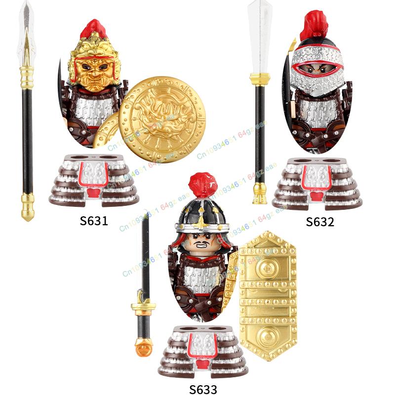 Фигурки Средневековья Рыцари Боевой конь Тяжелая кавалерия Воины Боевой конь Строительные блоки Кирпичики Игрушки Для детей подарок