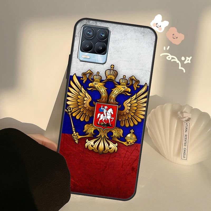 Эмблема российского флага для Realme GT Neo 2 3 Master 9i 8i 8 9 Pro Plus Чехол для OnePlus 10 Pro 9 9R Nord2 Чехол