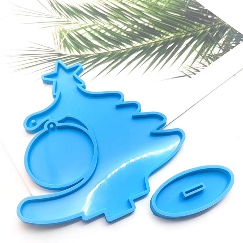 Christmas Tree Silicone Mold Epoxy Resin Mold Table Ornament Making Tool for Making Craft Decorations Easy To Clean