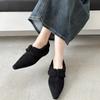 Fashion Women's Shoes 2024 Brand Slip-on Women's Flats Fashion Turned-over Edge Daily Flats Women Sexy Pointed Toe Solid Flat Low Heels