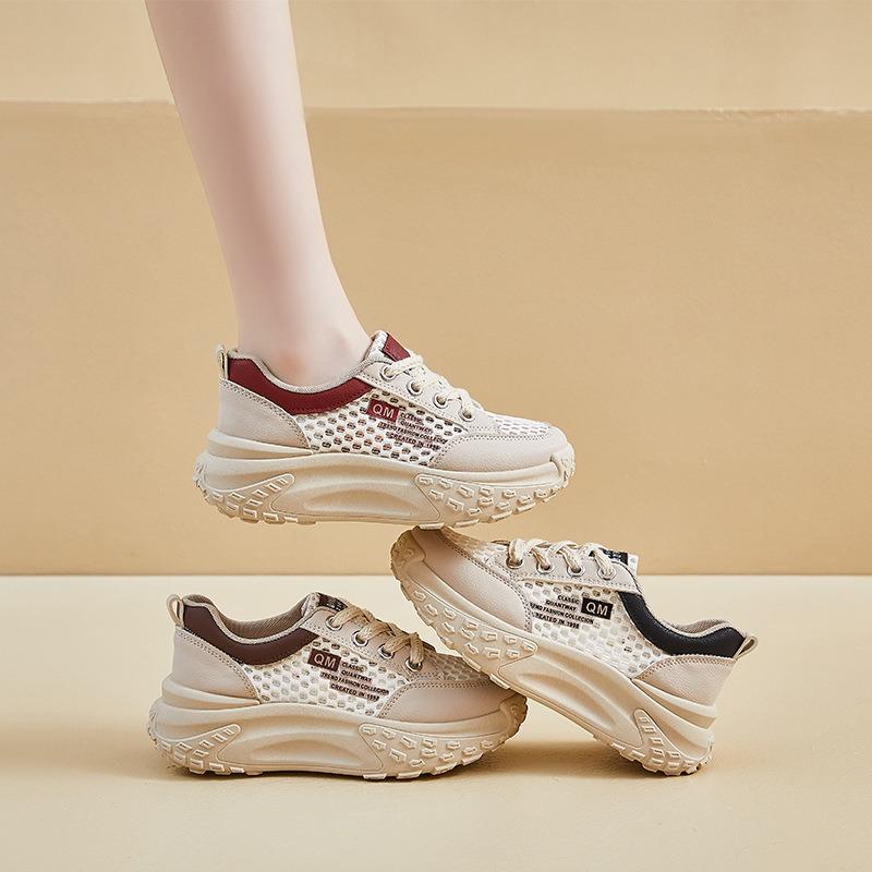 Новые кроссовки для студентов, спортивные, на толстой подошве, увеличивающие рост, повседневные и дышащие