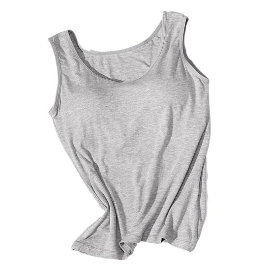 Жилет без рукавов с круглым вырезом и широкими бретелями, без косточек, женский однотонный жилет