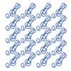 20Pcs Musical Note Paperclip Iron Bookmark Stationery Clip Memo Office Supplies Blue