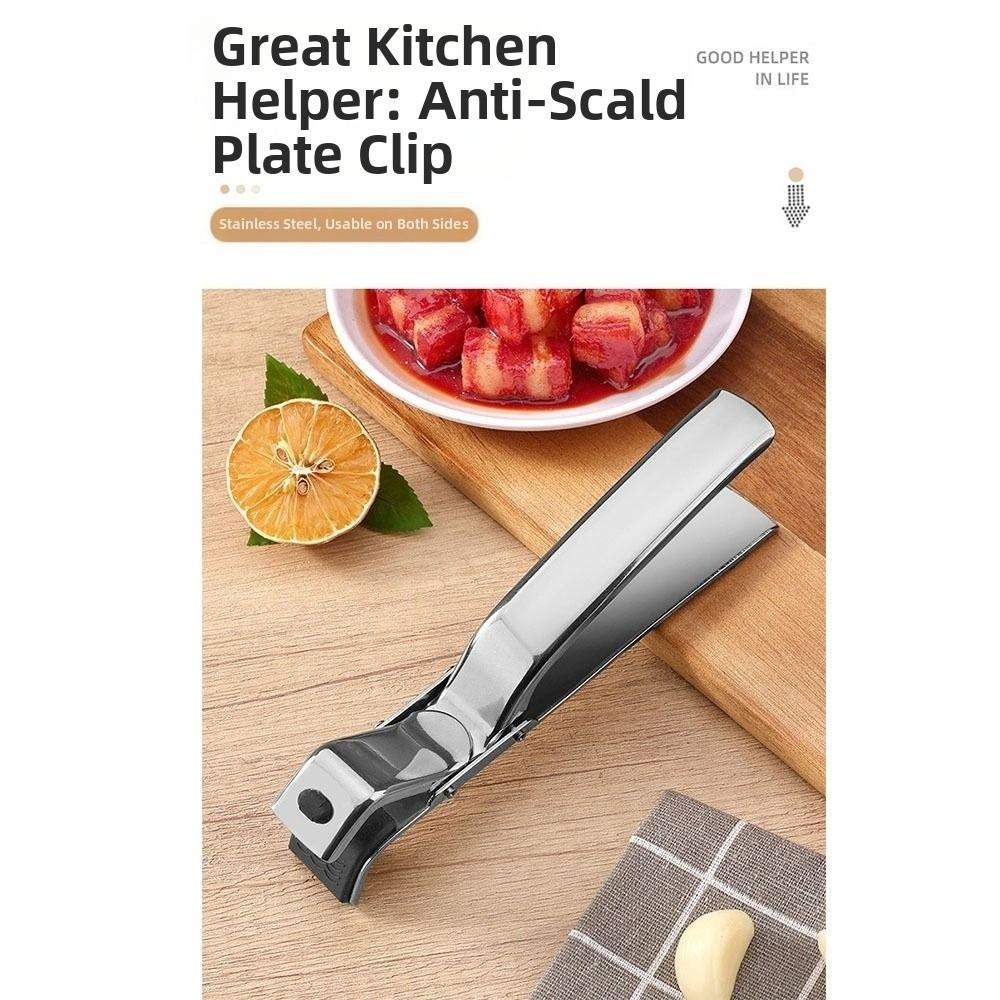 Non-slip Hot Plate Gripper Multifunctional Pot Clips Portable Meal Bowls Tongs Kitchen Gadgets