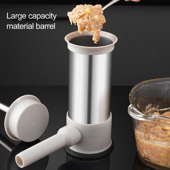 Колбасница из нержавеющей стали, насадка для колбас с 4 насадками, эффективное оборудование для начинки колбас для домашней кухни