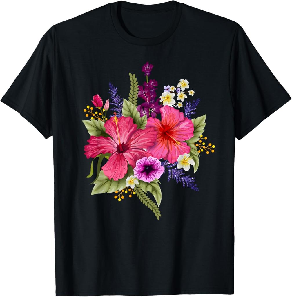 Flowers Heart Bouquet Novelty Graphic Tees & Cool Designs T-Shirt
