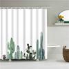 Тропическое растение кактус ананас шторки для душа занавеска для ванной комнаты кортина душа фэбрик водонепроницаемый полиэстер занавеска для ванны