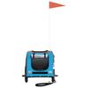 Bicycle Trailer for Dogs Blue and Grey Oxford Fabric and Iron