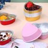 10Pcs Aluminum Foil Cupcake Cups Non-Stick Foil Baking Cups 100Ml Pudding Dessert Cups Party Wedding Party Supplies