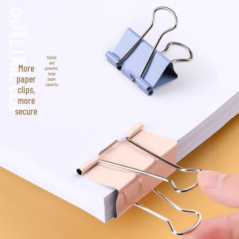 Morandi Color Binder Clips Assorted Pack