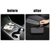 Car-styling Sticky Seat Crevice Side Trash Bin Storage Box Sunglasses Holder Silicone For Tesla Model 3 Model Y Glasses Case