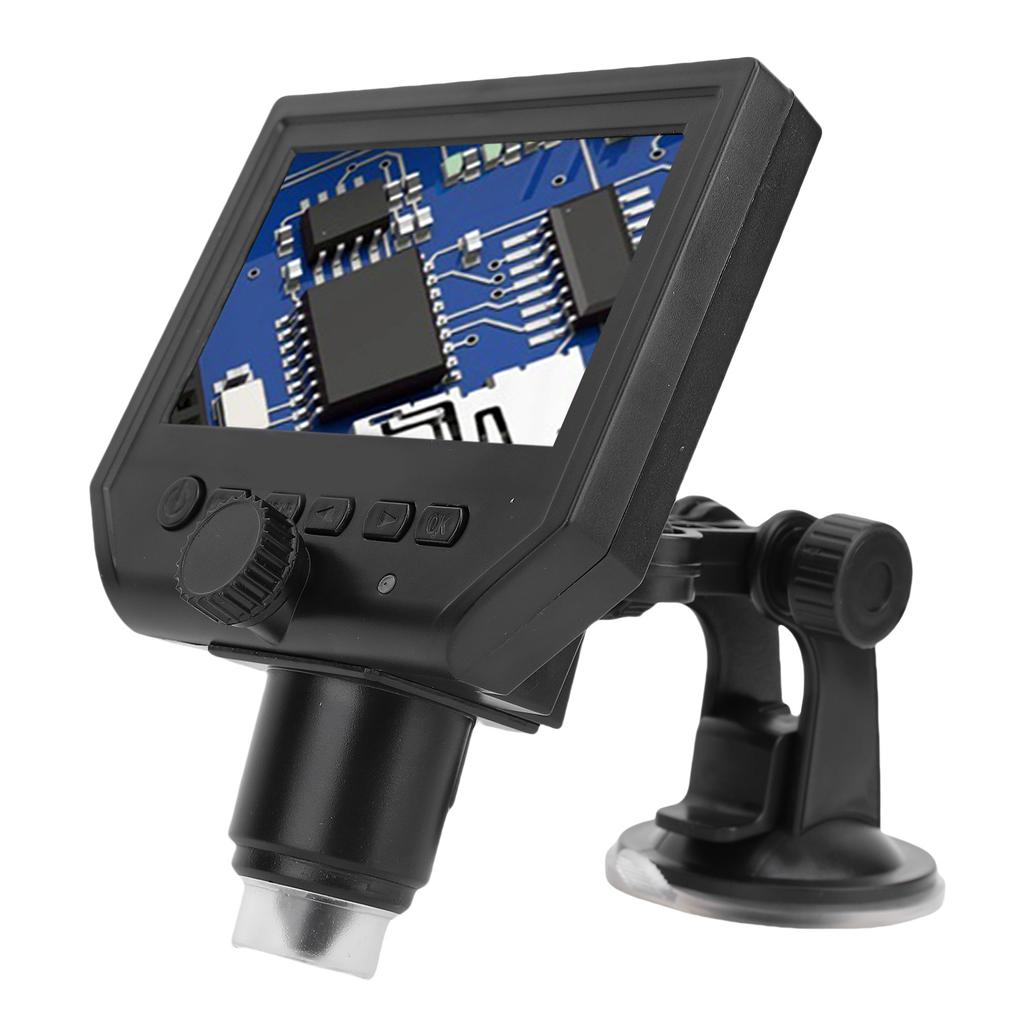 Digital Microscope 600x Magnification 4.3 Inch 1080P HD Screen AF Auto Focusing Soldering Microscope Magnifier