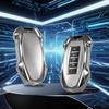 for Nissan Heavy Key Fob Cover with Keychain Zinc Alloy Metal Key Fob Case Compatible with Altima Armada Maxima Murano Sentra Rogue Pathfinder (Round