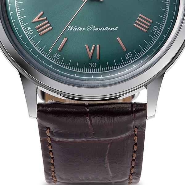 Orient Мужские автоматические часы Bambino Classic, RN-AC0023E, Зеленый циферблат с солнечным лучом, Куполообразное стекло, Японский механизм, Гарантия производителя, Совершенно новые