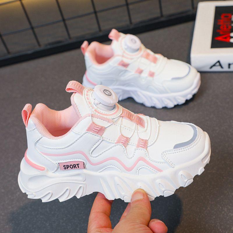 Обувь для девочек 2025 весна и осень новая детская универсальная легкая обувь папы маленькие белые туфли нескользящая спортивная обувь для мальчиков