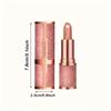 Glitter Rose Pink Lipstick Color Changing Lipstick Soft Natural Gloss with Velvet Finish Waterproof Long-Lasting Diamond Lip Gloss