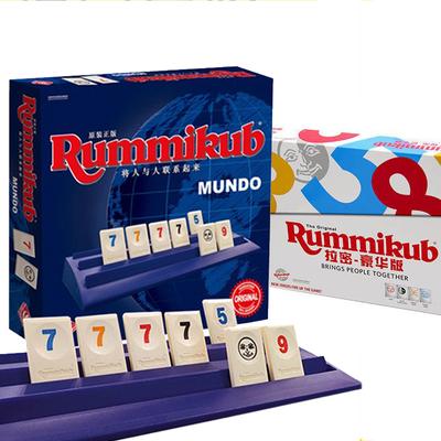 Rummikub оригинальная цифровая настольная игра Израильский маджонг игра-головоломка Rummikub Tiles Family Travel