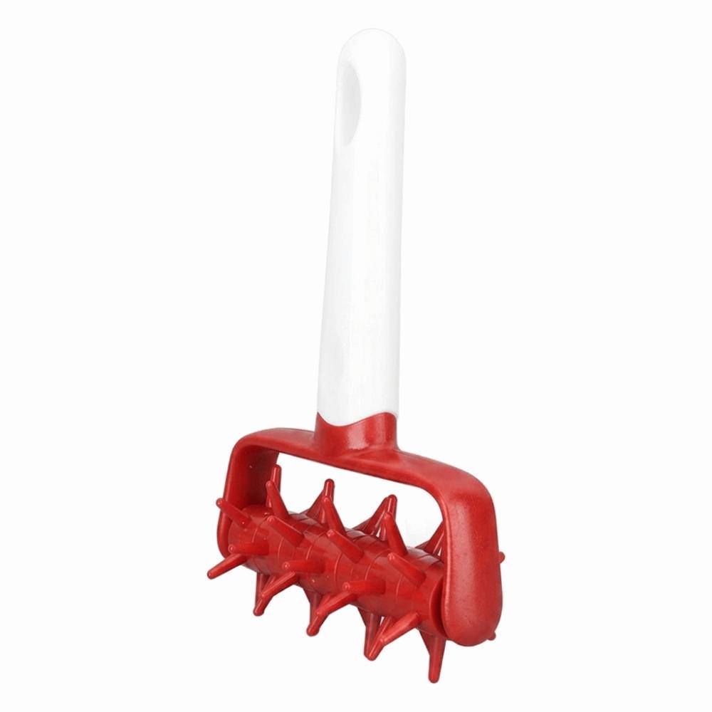 PP Dough Docker Roller Handheld Pizza Roller Spikes Dough Pricker Roller Home Kitchen Bakery