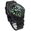 Casio Стандартные кварцевые часы MRW-200H-2B3V / -200H-3BV Мужские Зеленовато-голубой циферблат / Черный и Лаймово-зеленый [Импортные]