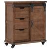 VidaXL Storage Cabinet Solid Fir Wood 64x33.5x75 Cm Brown