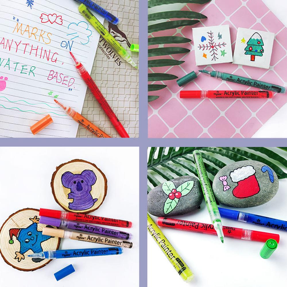 FLYSEA FS-05 0,7 мм водостойкий акриловый маркер для рисования, раскрашивания