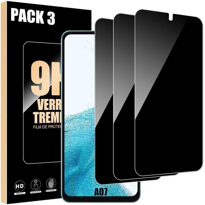 Verres Trempés - BOOLING - Compatible Samsung Galaxy A07 - Antichoc - Anti-Rayures - 3 pièces