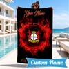 Custom Name Bayer Leverkusen Crest Personalized Microfiber Beach Towel, Quick-Dry, Ideal for Summer Travel, Beach Essential, Swimming