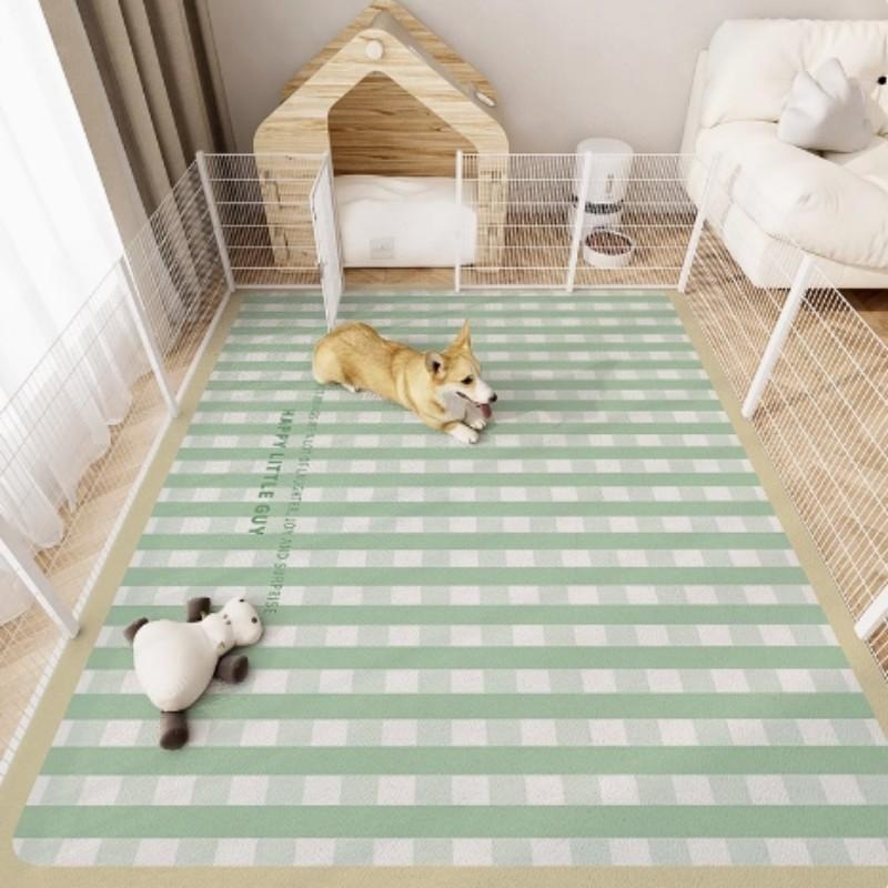 VIKAMA Pet Waterproof Carpet, Cat And Dog Feeding Mat, Home Decoration, Anti-Slip And Splash-Proof Dog Food, Cat Cage Floor Mat