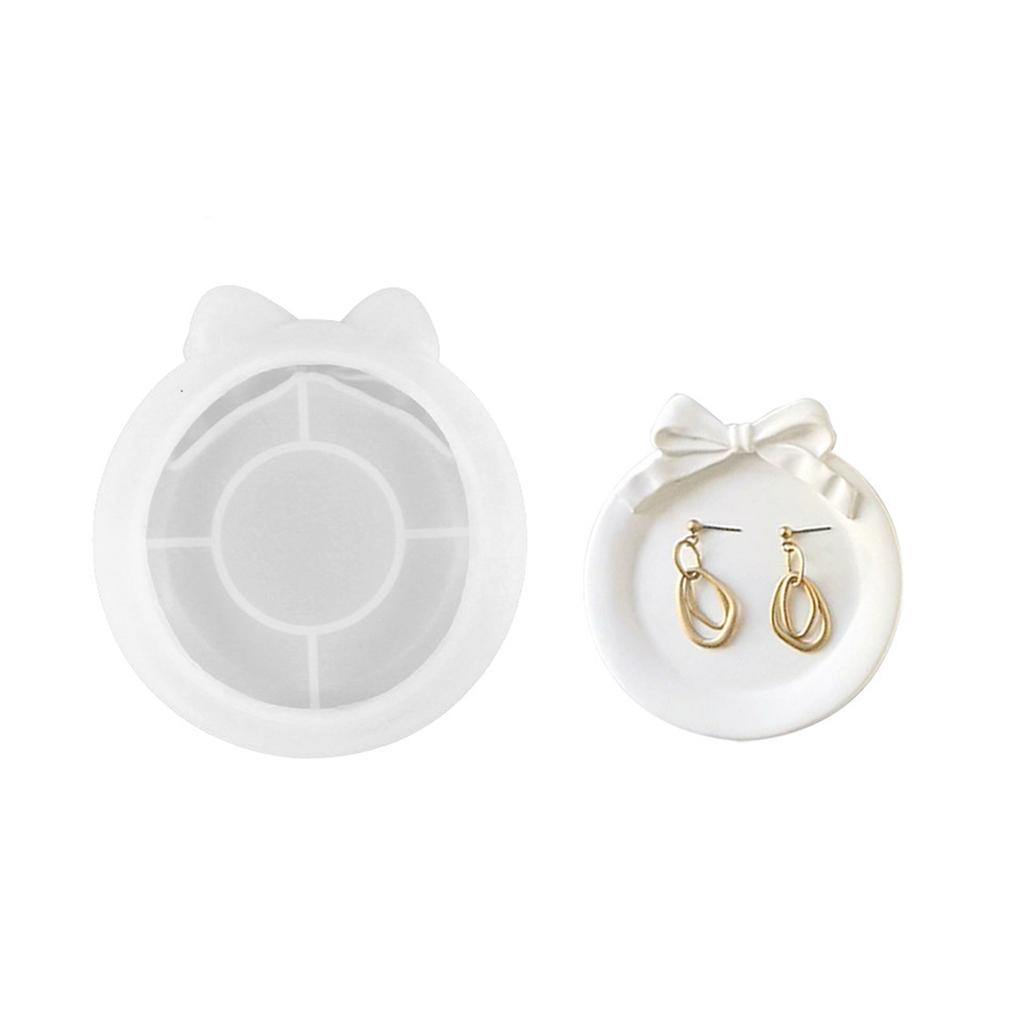 Лоток для хранения, силиконовая форма, сделай сам, кристаллический бантик, форма для лотка, формы для эпоксидной смолы, гипса, бетона, цемента, поделки, литейная форма