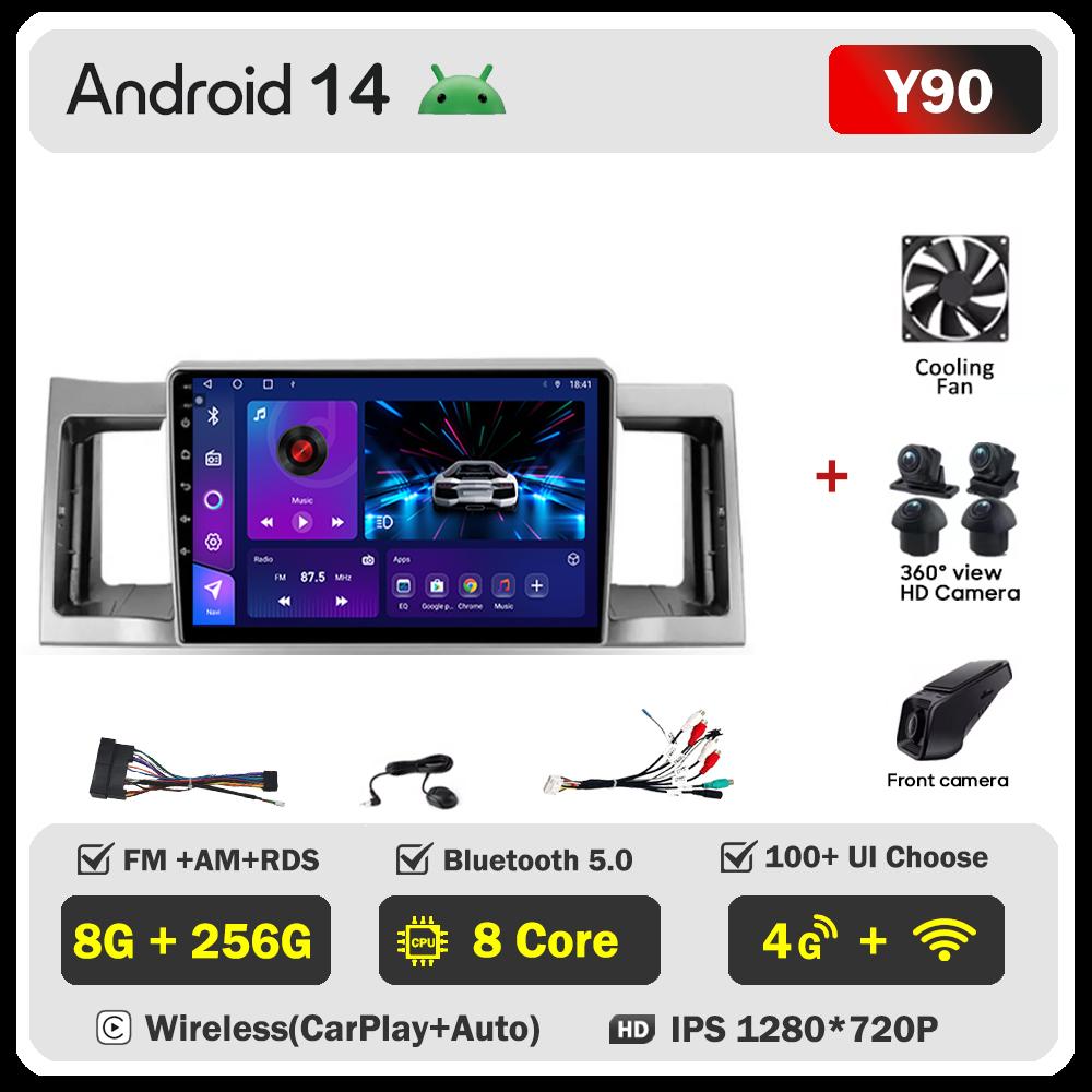 Автомобильный видеоплеер для Geely SC7 2011-2015 Carplay Android 14 авто радио интеллектуальная система GPS навигация сенсорный экран 5G Wifi