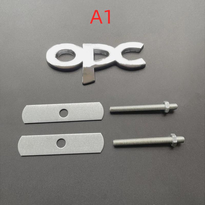 3D Metal Black Chrome Logo OPC Emblem Car Fender Badge Trunk Decal