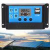 Солнечный контроллер заряда LCD с двумя USB, PWM, регулятор для солнечных панелей с автоматическим определением нагрузки, 12 В 24 В