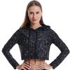 Women's Reflective Mushroom Print Hoodie - Trendy Colorful Pullover Top