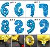 16 32 Inch Big Foil Helium Number Balloon 0-9 Figures Birthday Party Decorations Kid Wedding Balloon