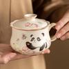 Бежевая глазурованная керамическая кружка для чая/кофе для офиса