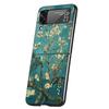 Van Gogh Oil Art Painting Cover Phone Case For Samsung Galaxy Z Flip 7 6 5 4 3 5G Flip7 Flip6 Flip5 Flip4 Flip3 Black Fundas She