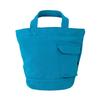 3065 Round Bottom Plain Small Tote Bag SN Deli Recycled Cotton [Rootote] (Turquoise)