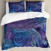Coconut Palm Three-Piece Quilt Cover 3D Digital Printing Bedding Set Bed Cover