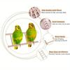 1pc Parrot Toy Wooden Bird Climbing Ladder, Parrot Bird Cage Supplies, Solid Wood Stand Climbing Ladder,Hamster ladder