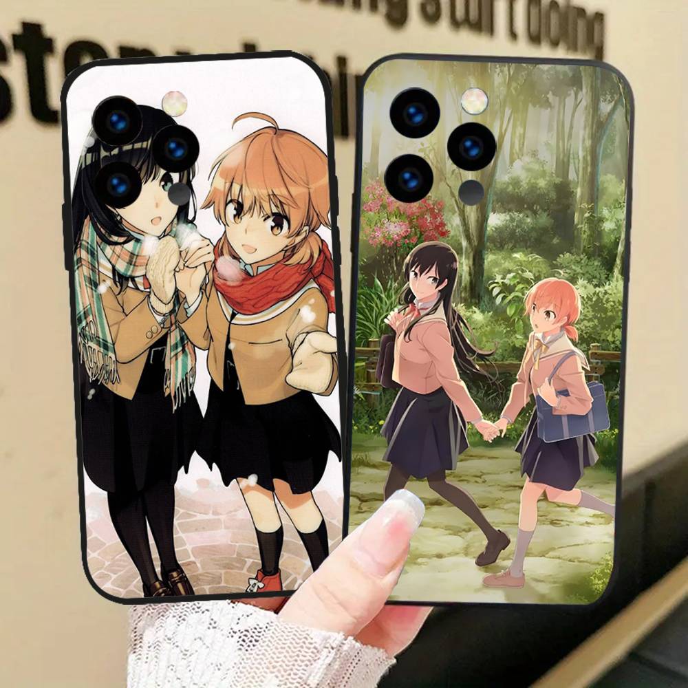 Чехол для телефона Bloom Into You Bilibili Animation для iPhone 17 Air 16 15 14 13 Pro Max 11 12 Черный силиконовый чехол