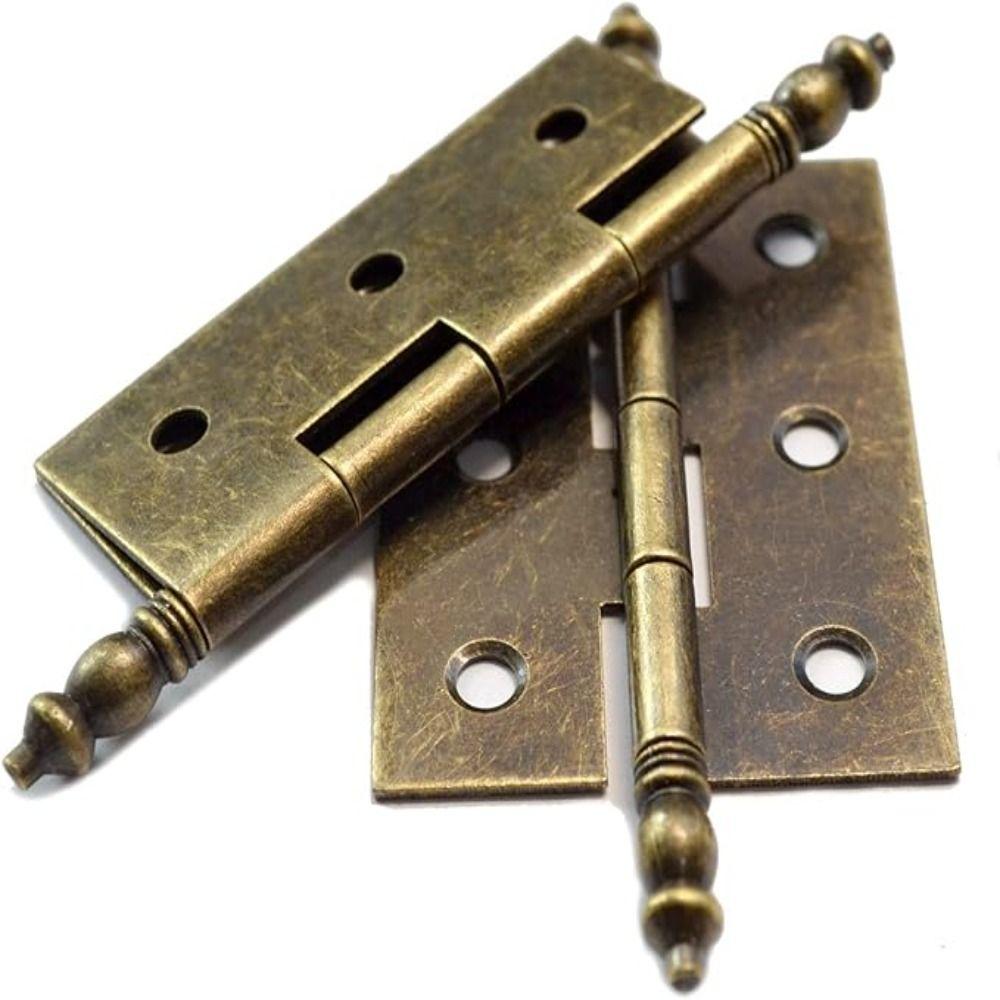 Iron New Chinese Style Folding Hinges Easy To Install Crown Head Zinc Zinc Alloy Iron Hinge Furniture