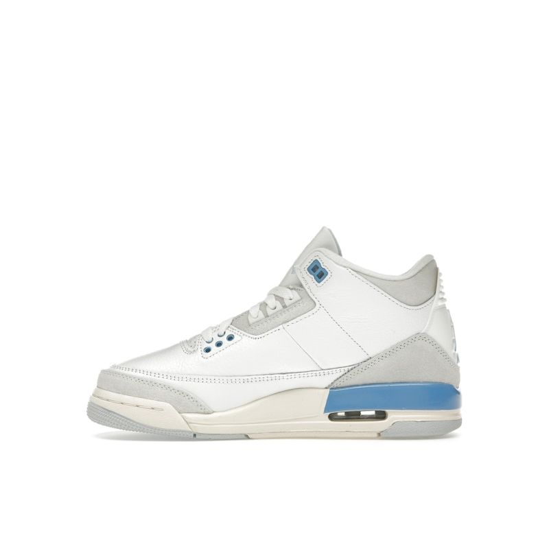 Air Jordan 3 Retro GS Lucky Shorts Kids Sneakers White Summit-White Hydrogen-Blue DM0967-101