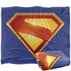 Superman Silky Colour Logo Supersoft Blanket