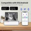 Портативный бумажный принтер A4, термопечать, беспроводное BT-соединение, совместим с iOS и Android, мобильный фотопринтер, поддержка