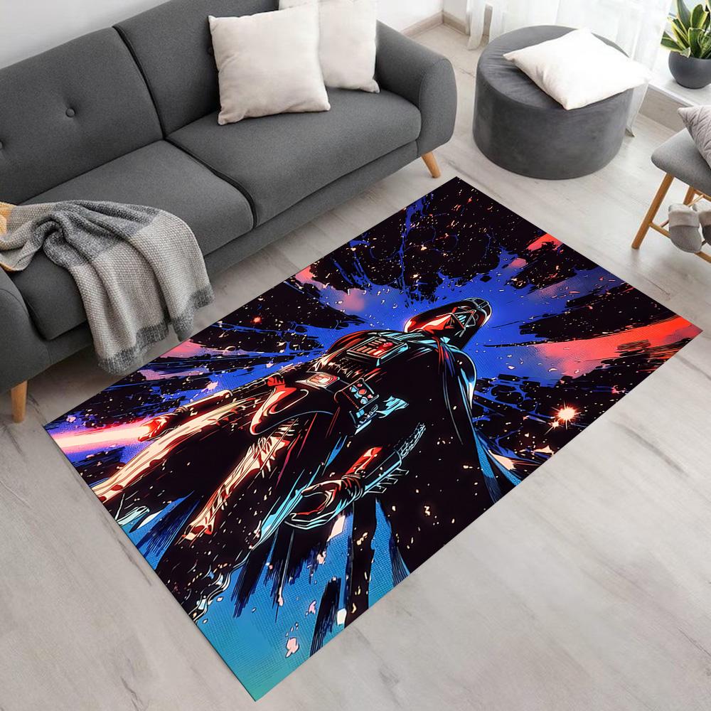 Star Wars Floor Rug Office Rug Suitable for Balcony Dining Room Playrooms Outdoor Antislip Carpet Anime Office Decor Birthday Christmas Gift