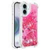 For iPhone 16 TPU Case Glitter Quicksand Shockproof Phone Back Cover