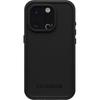 Coque otterbox fre pour iphone 15 pro - étanche, protection fine avec protecteur d'écran intégré - noir
